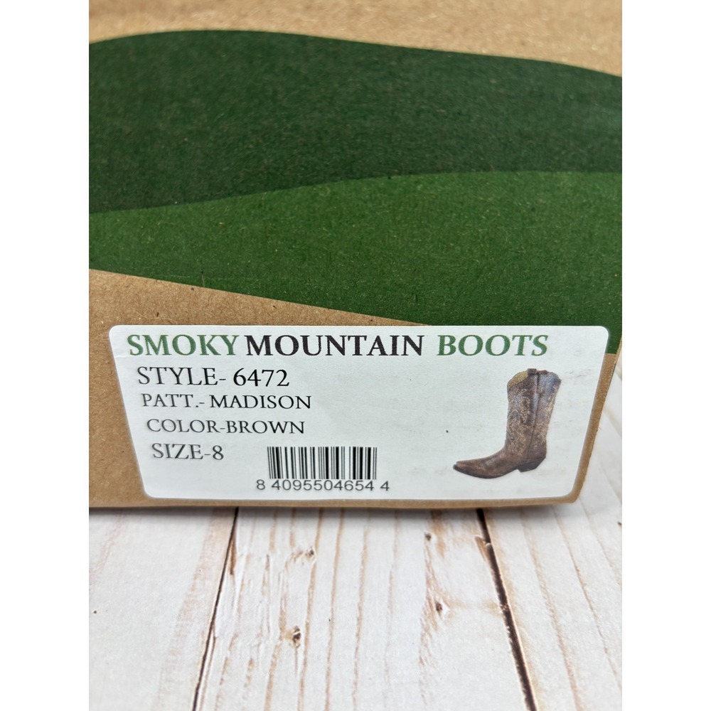 Smoky Mountain Women's NWOT Boots Brown Madison Western Size 8 - Picture 16 of 16